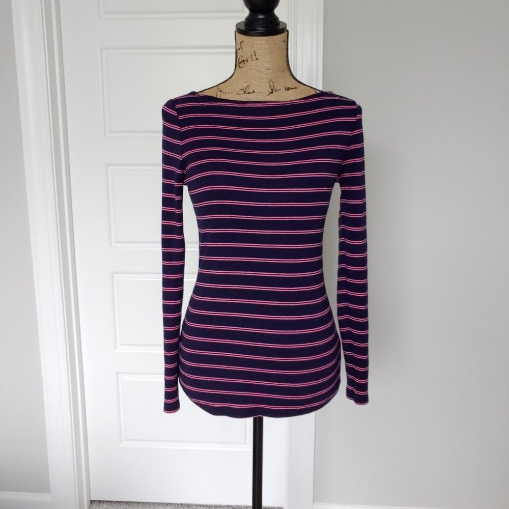 🛍️ BUNDLE ONLY -Gap Super Soft Long sleeve T-shirt Blue Cotton Blend Small